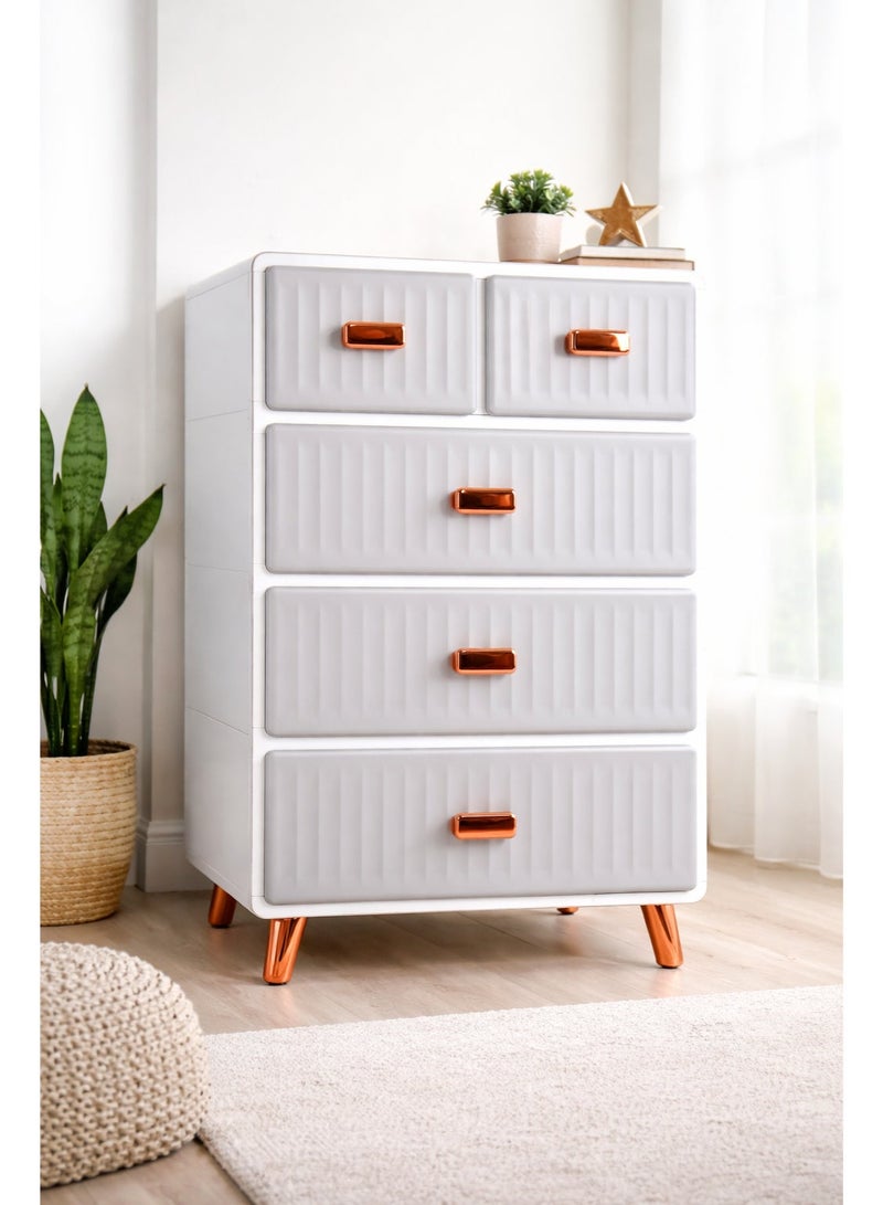 درج تخزين من 5 طبقات خزانة  40X55X108 سم - Image 1